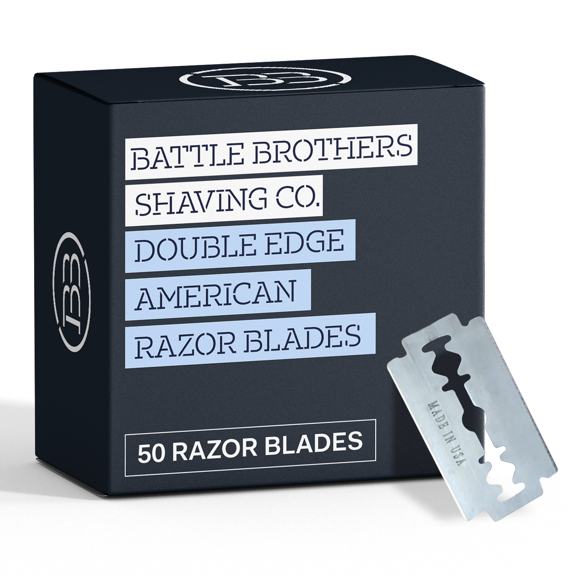 Made in U.S.A. Double Edge Safety Razor Blades | Battle Brothers ...