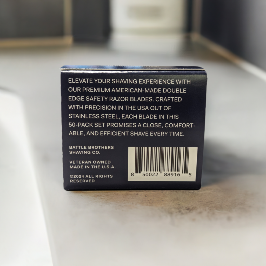 Battle Brothers Shaving Co. Double Edge American Razor Blades